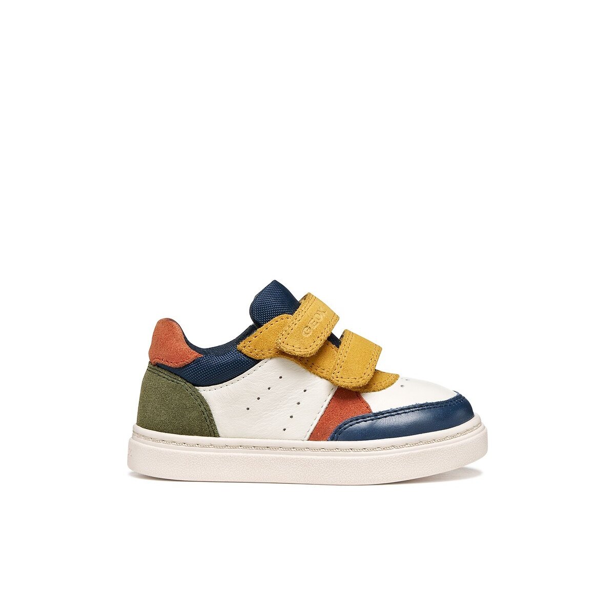 Zapatillas con velcro, NASHIK blanco/mostaza , GEOX