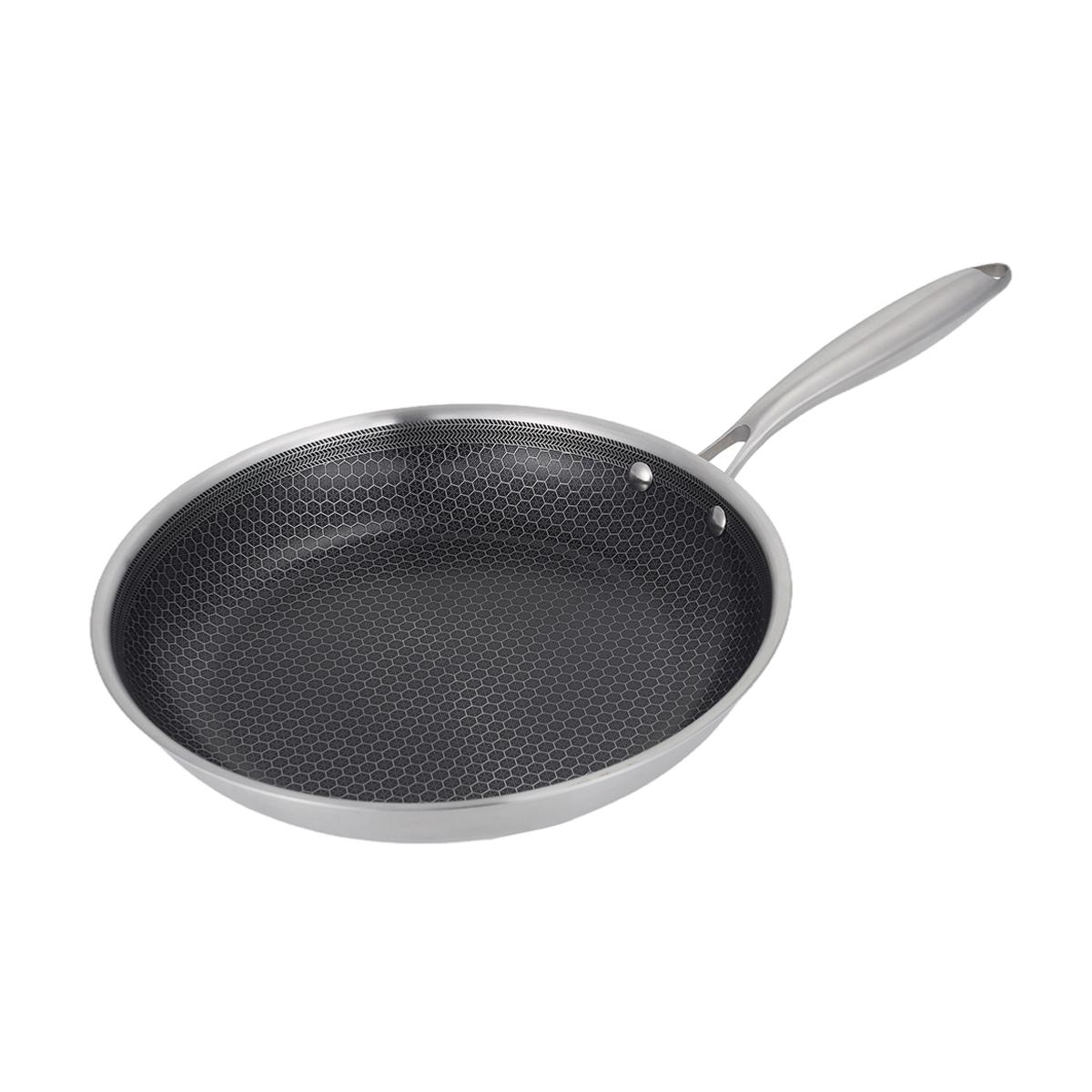 Poêle 28cm triplex - "BlackSteel" couleur unique, LAGUIOLE CUISSON