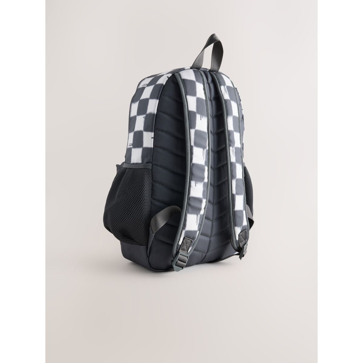Sac à dos motifs damier monochrome, NEXT