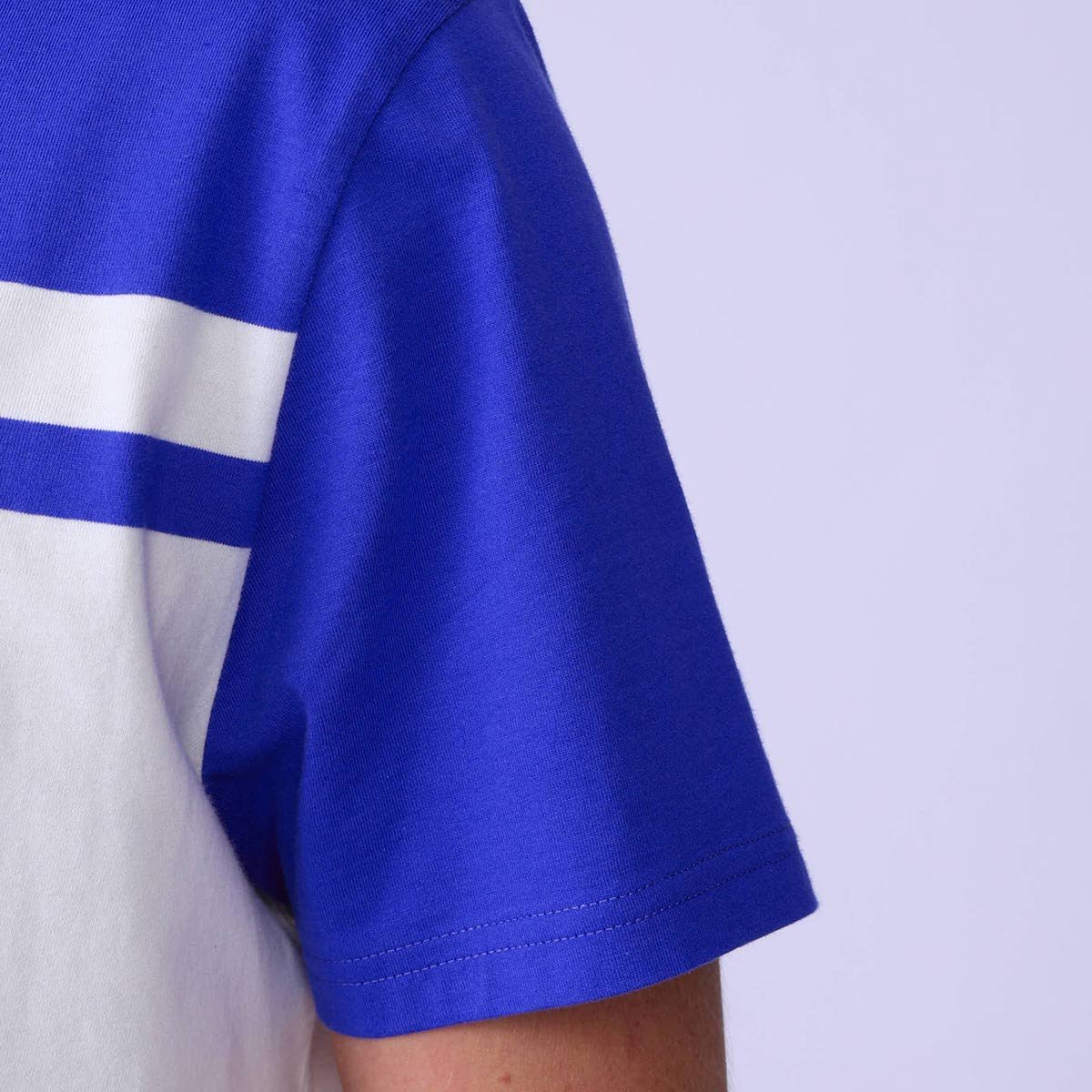 T-shirt colorblock bleu cobalt, MISE AU GREEN