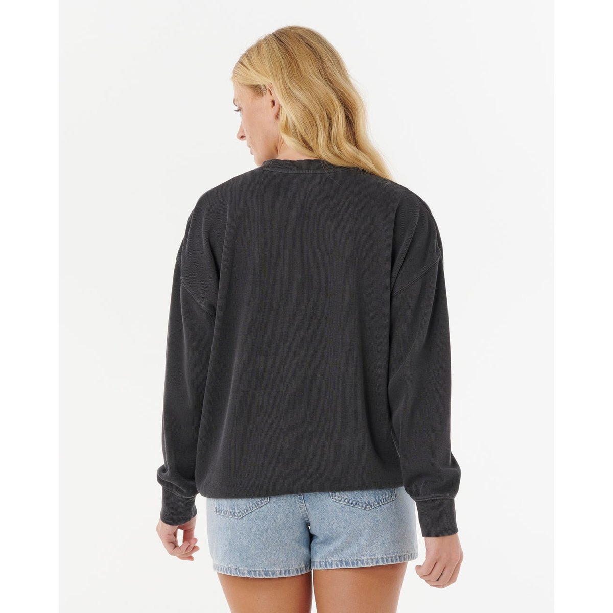 Sweat col rond HAWAII CLASSIC HERITAGE noir délavé, RIP CURL