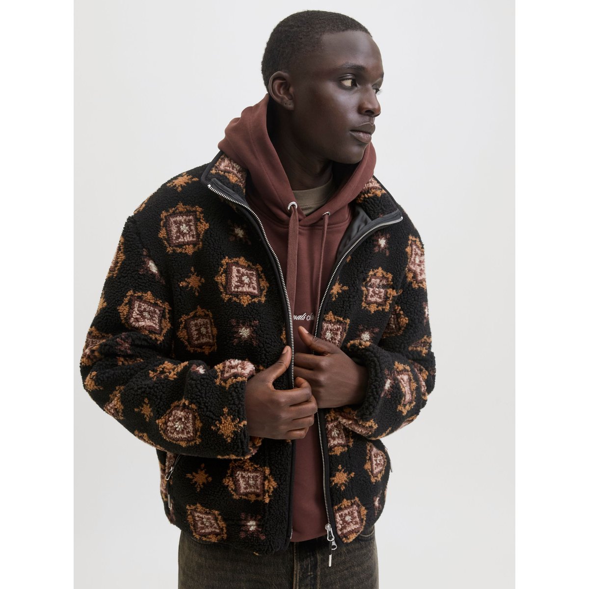 Manteau En Peluche black, JACK & JONES