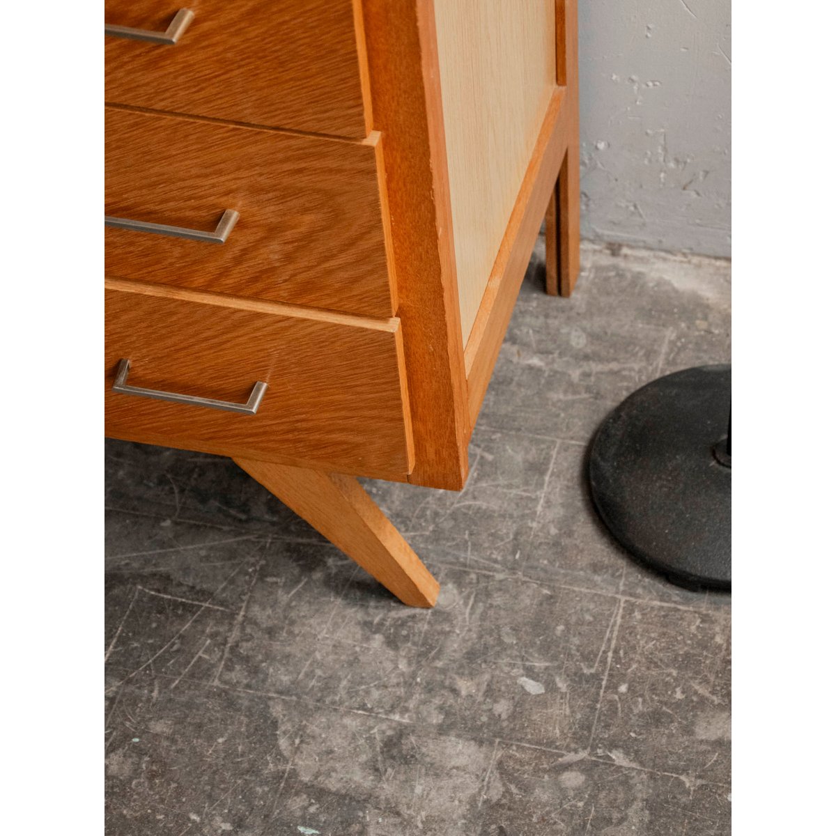 Commode en bois clair style scandinave Olga N°461 - Bon état bois clair, DEBONGOUT