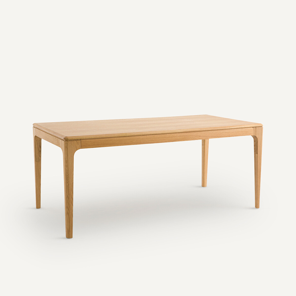 Table extensible en chêne massif et plaqué chêne, 8 à 12 couverts, SANARA chêne naturel, AM.PM