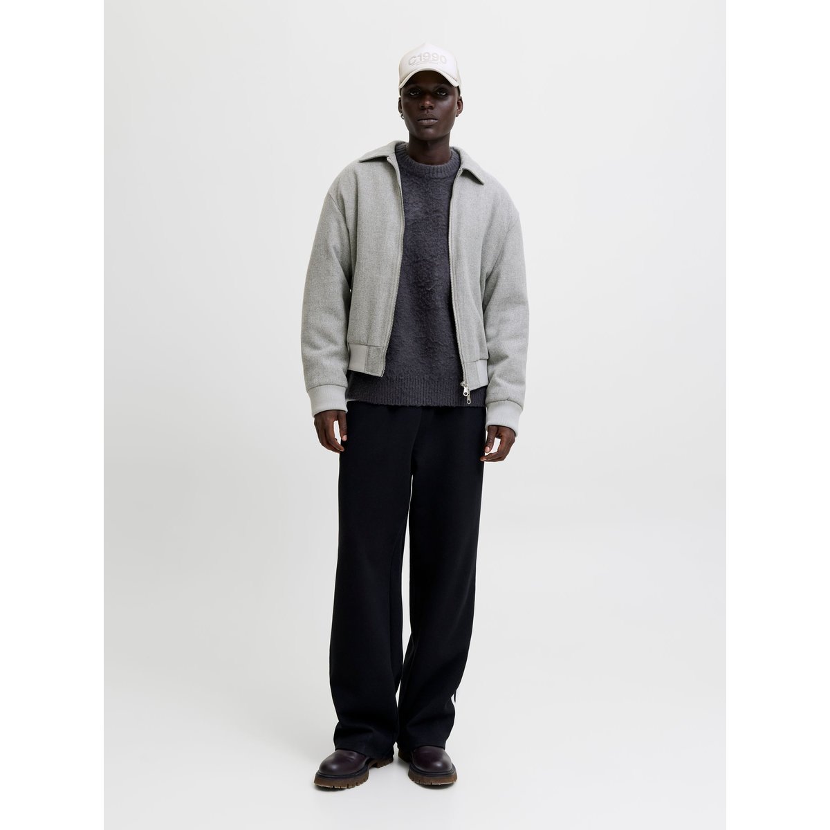 Veste Bomber grey melange, JACK & JONES