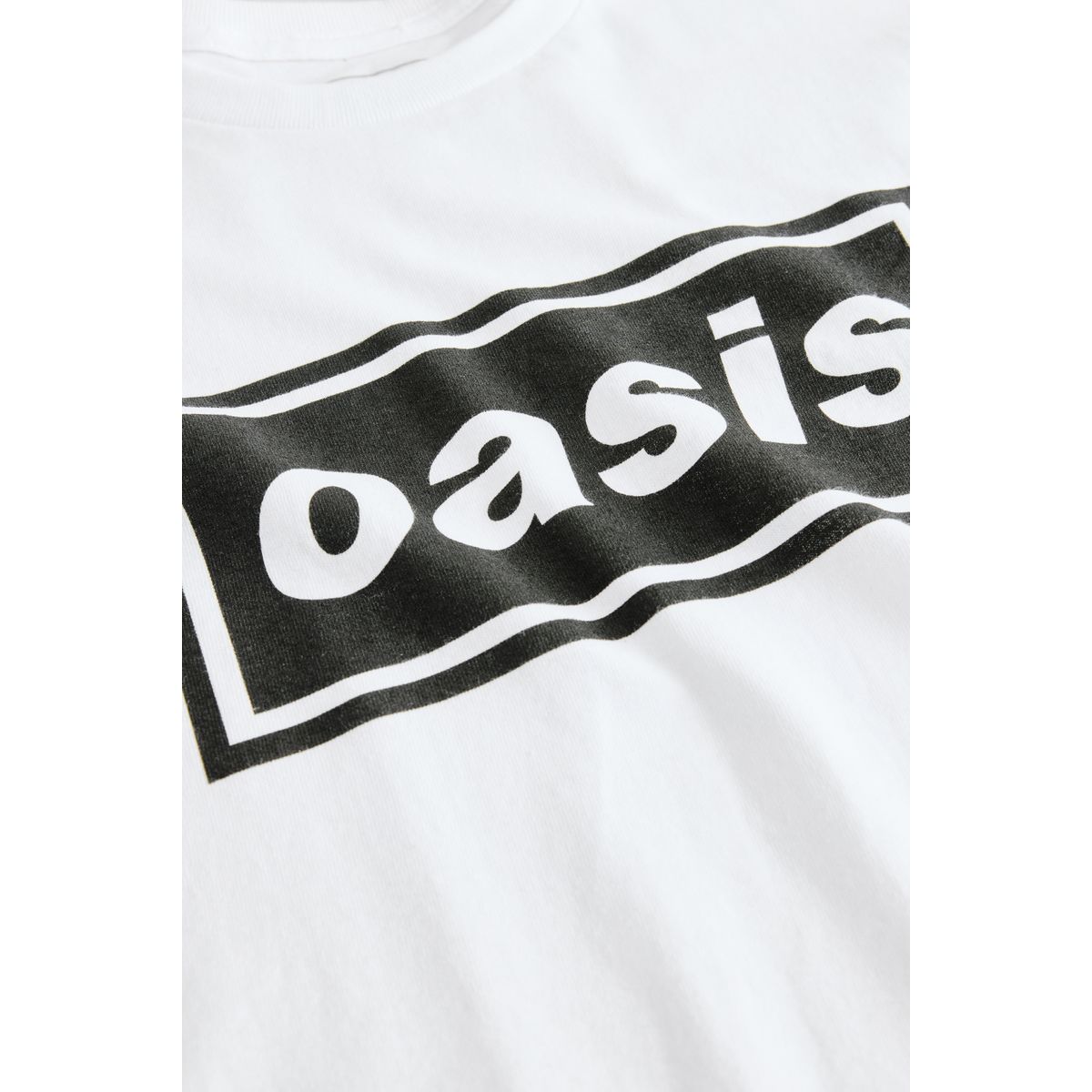 T-shirt décontracté oasis sous licence blanc/noir, NEXT
