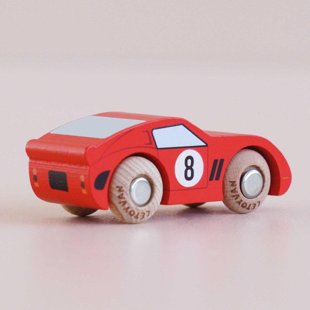 Voiture Finley No 4 rouge, LE TOY VAN