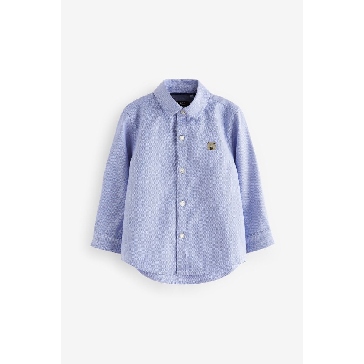 Chemise oxford à manches longues caractère bleu, NEXT