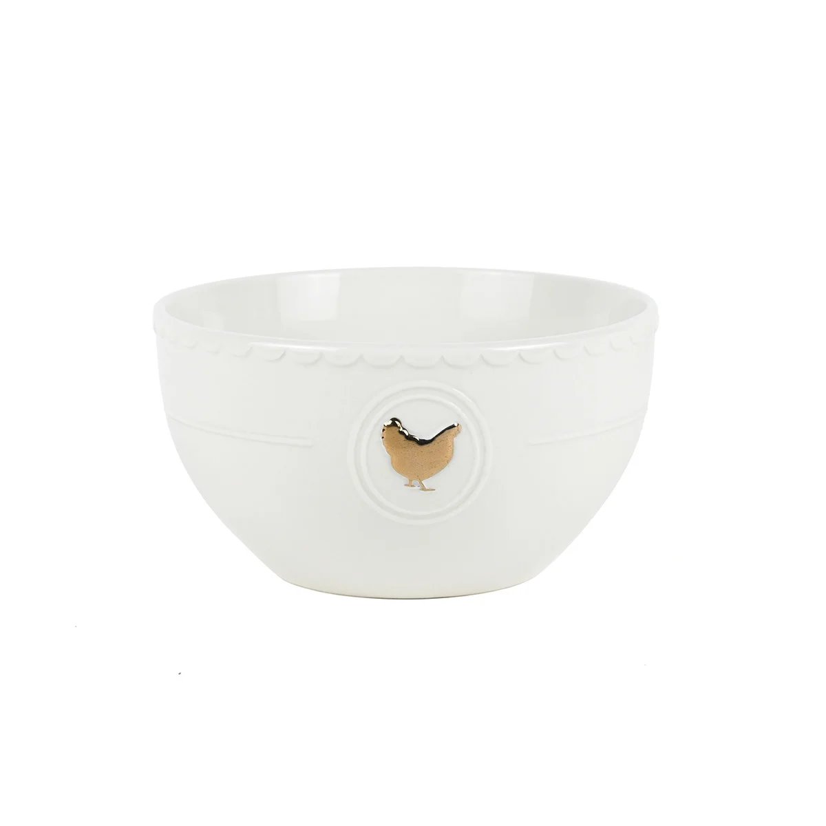 Service 18 pièces - "Gallus" blanc et or, LAGUIOLE CUISSON