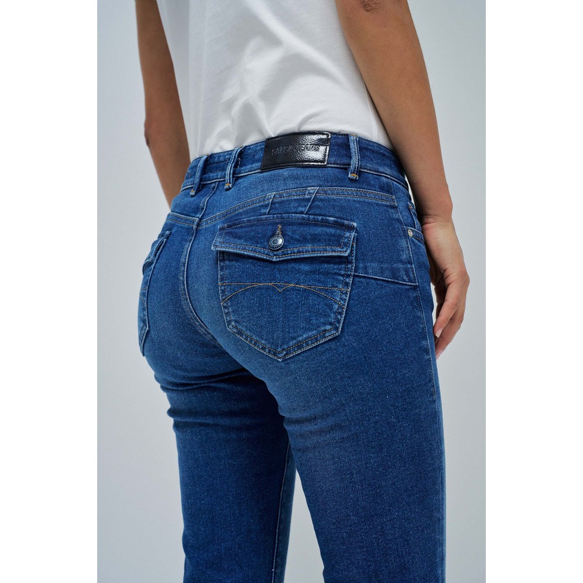 JEAN WONDER PUSH UP BOOTCUT bleu, SALSA JEANS