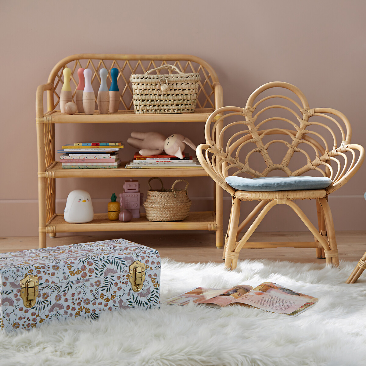 Estantería de ratán, Kobie natural, LA REDOUTE INTERIEURS