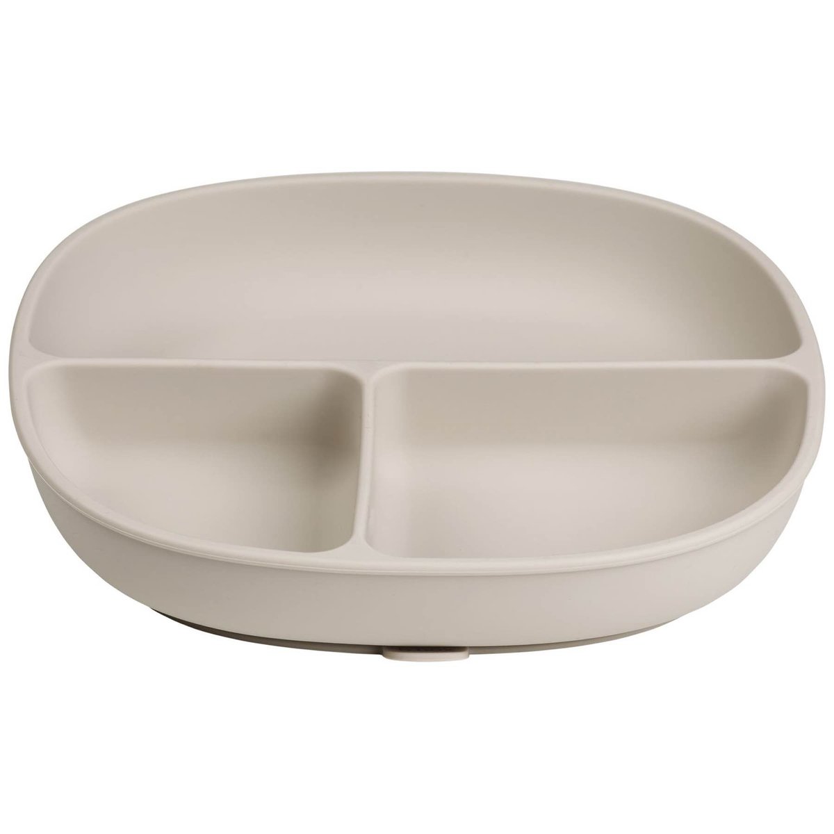 Assiette bébé silicone ventouse avec couvercle beige, B.BOX