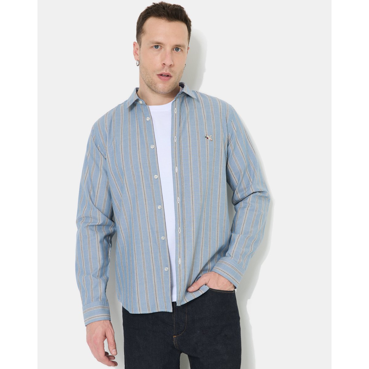 Chemise en coton DAYE bleu marine, CHEVIGNON