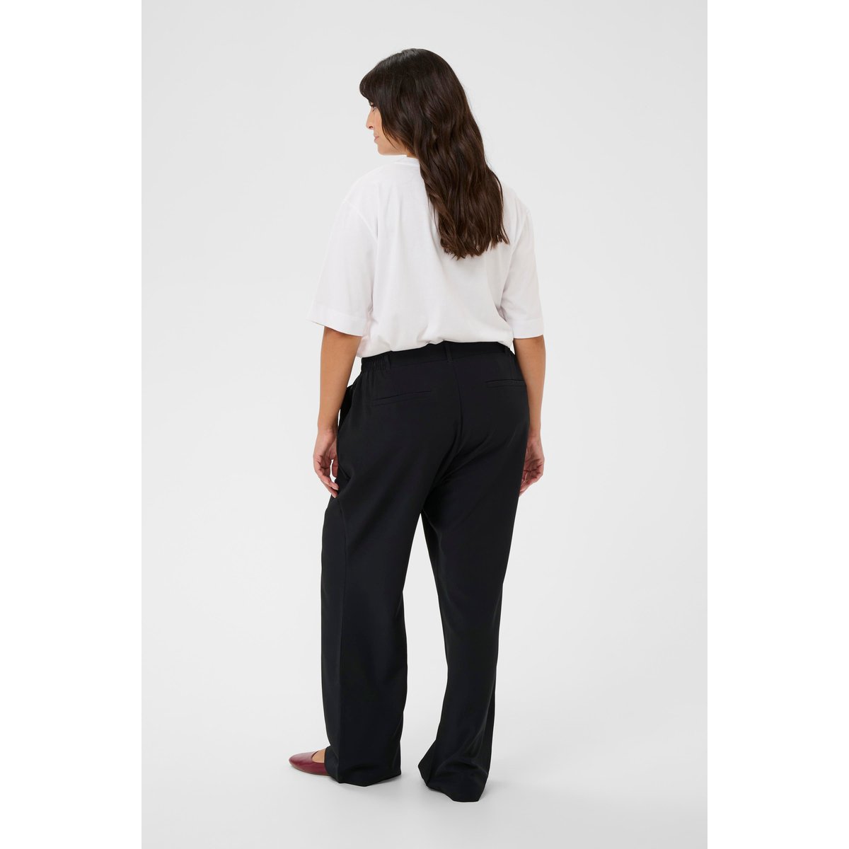 Pantalon casual noir, KAFFE CURVE