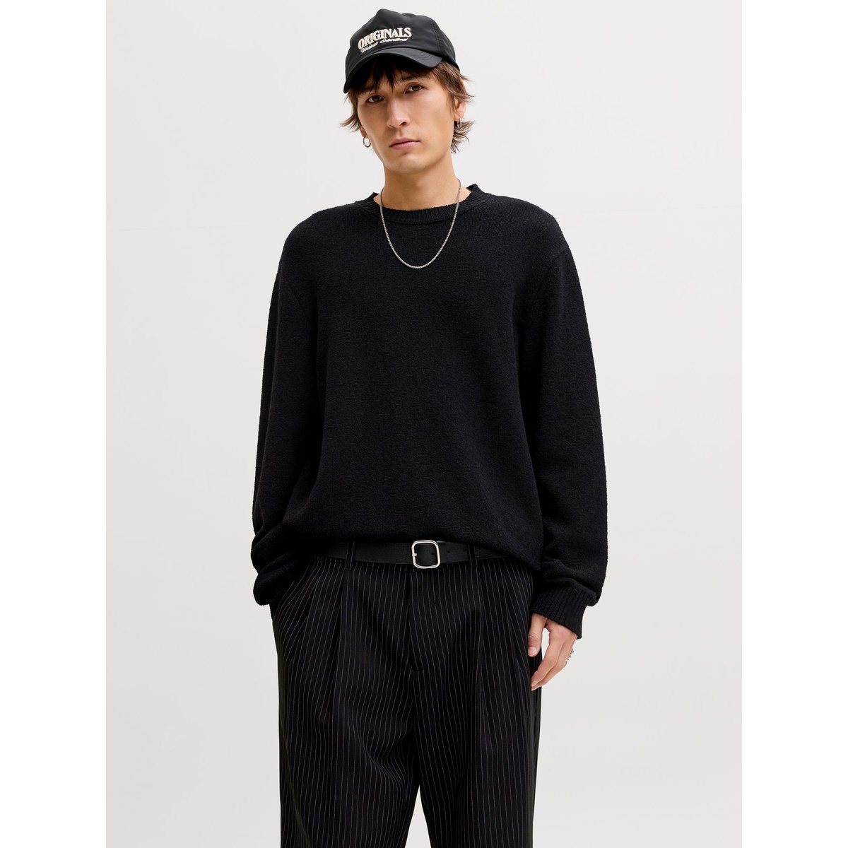 Pull En Maille black 1, JACK & JONES