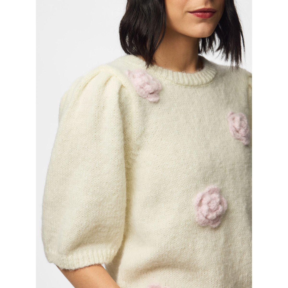Top En Maille blanc - cloud dancer1, PIECES