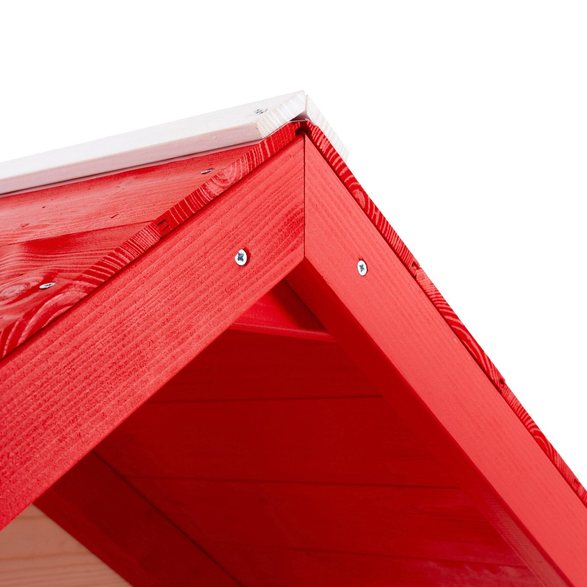 Maisonnette sur pilotis, glissière, 1 balançoire COQUELICOT marron - rouge - blanc, TP TOYS