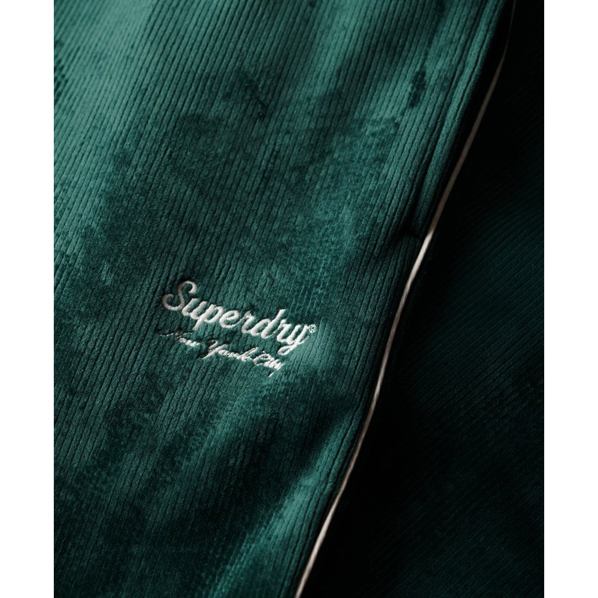 Pantalon de survêtement en velours Country Club vert émail, SUPERDRY