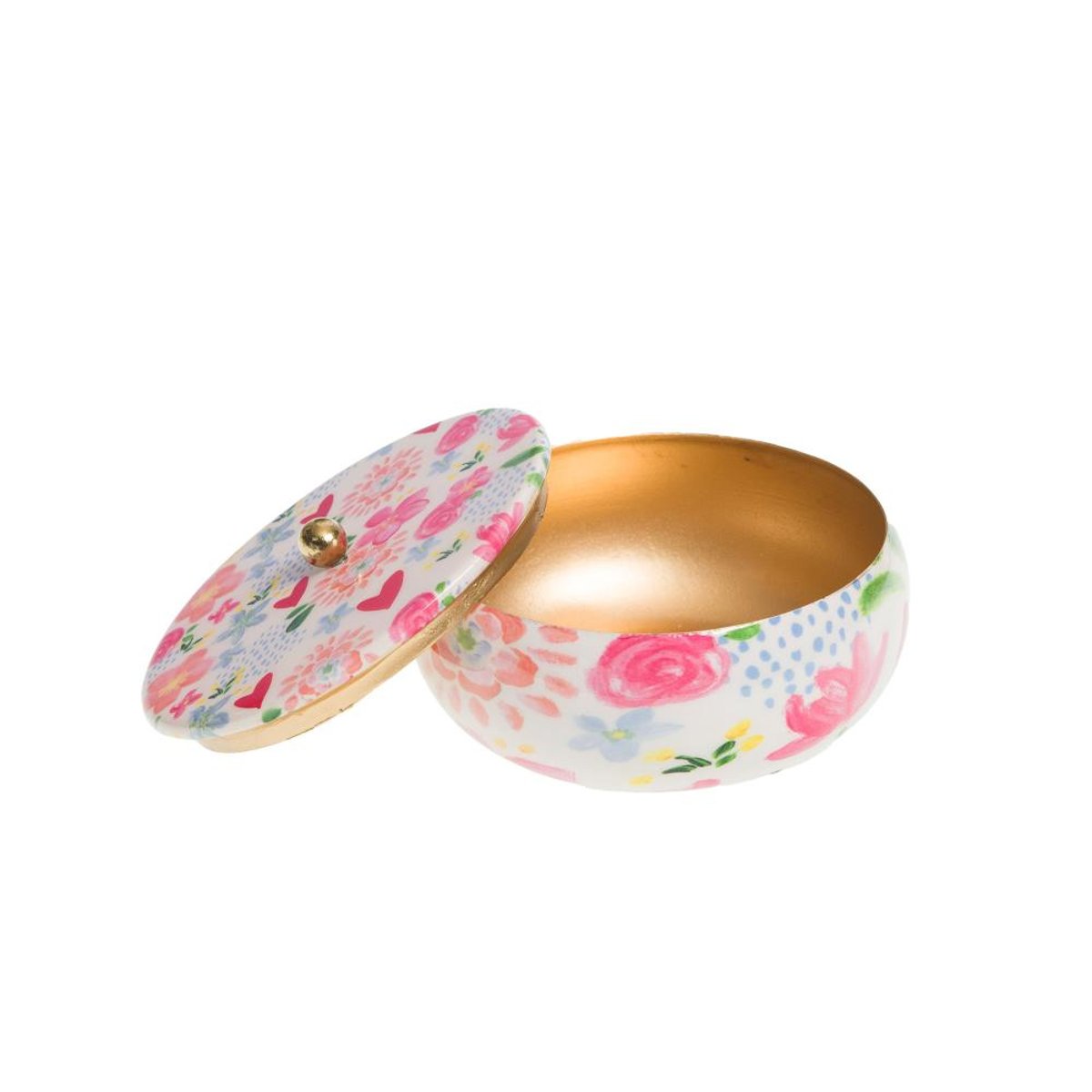 Boîte métal thais 13 cm blanc, AMADEUS