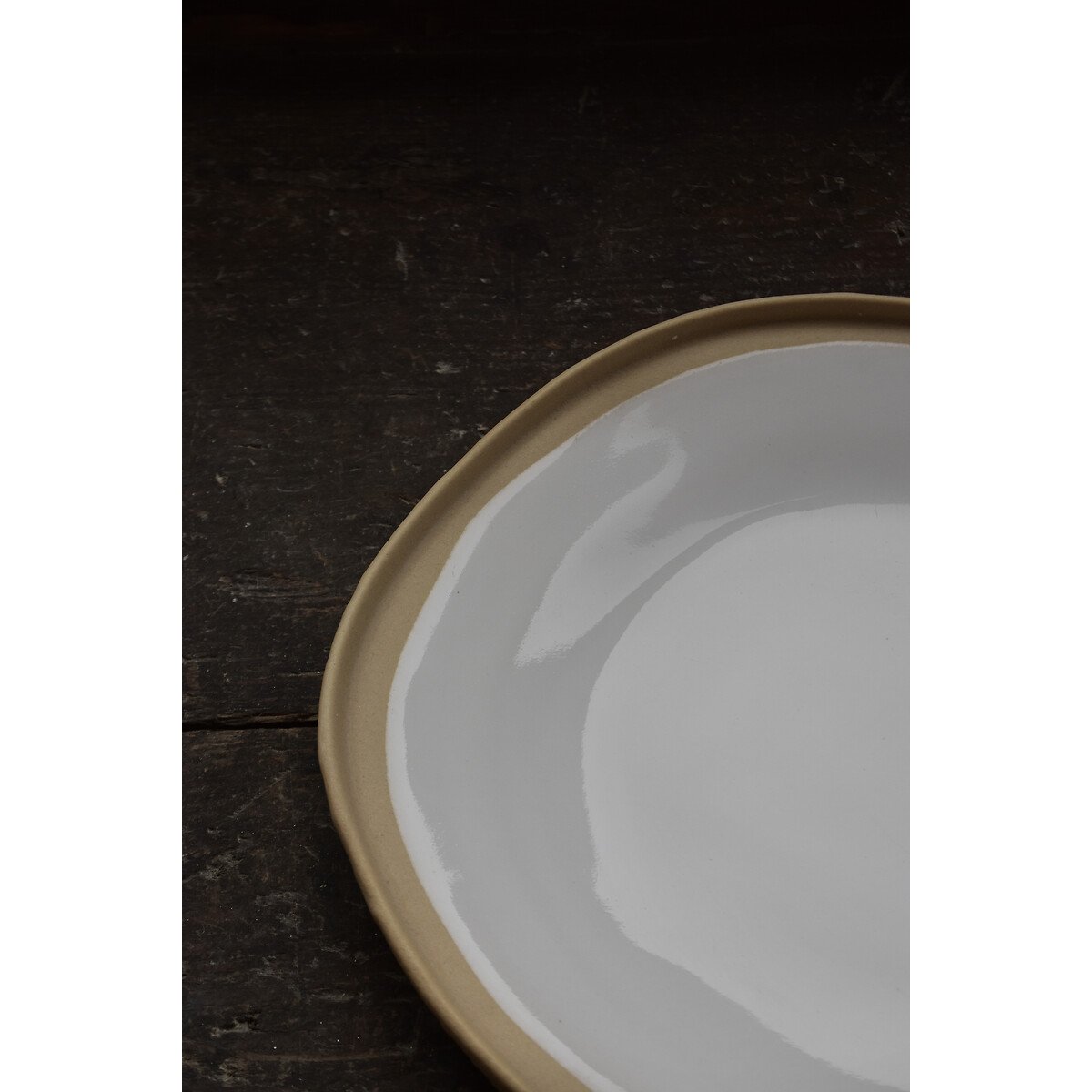 Lote de 4 Pratos Rasos 27 UBUNTU Aura, NOSSE CERAMIC branco, NOSSE CERAMIC
