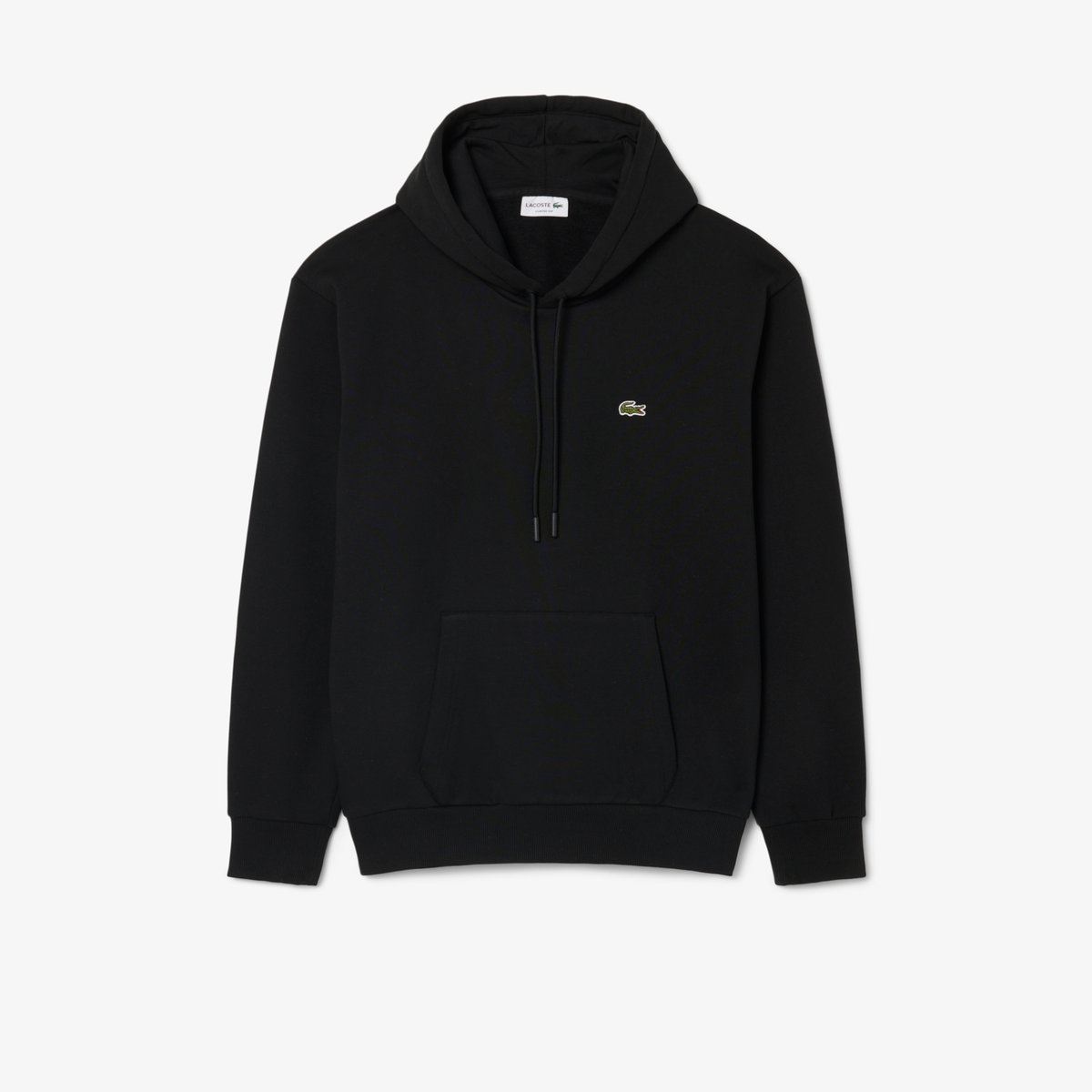 Sweatshirt à capuche molleton noir-031, LACOSTE
