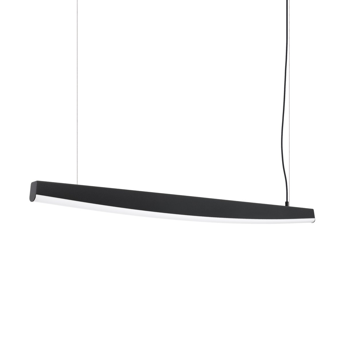 Suspension Acier Noir LED 1 Jorun noir, EDEN