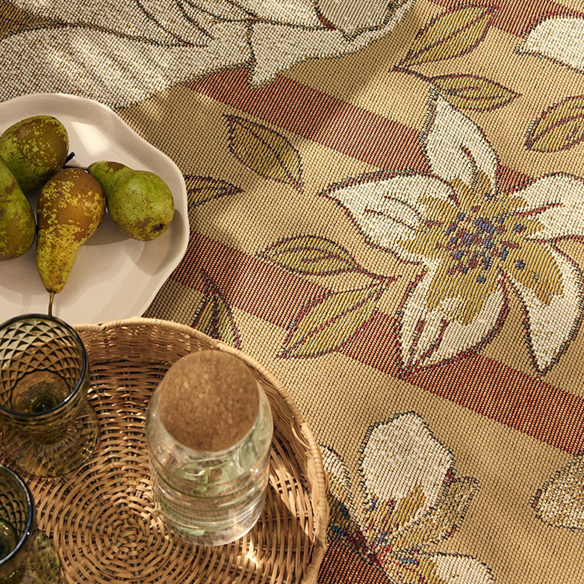 Tapis extérieur à fleurs LIDO multicolore, NAZAR RUGS
