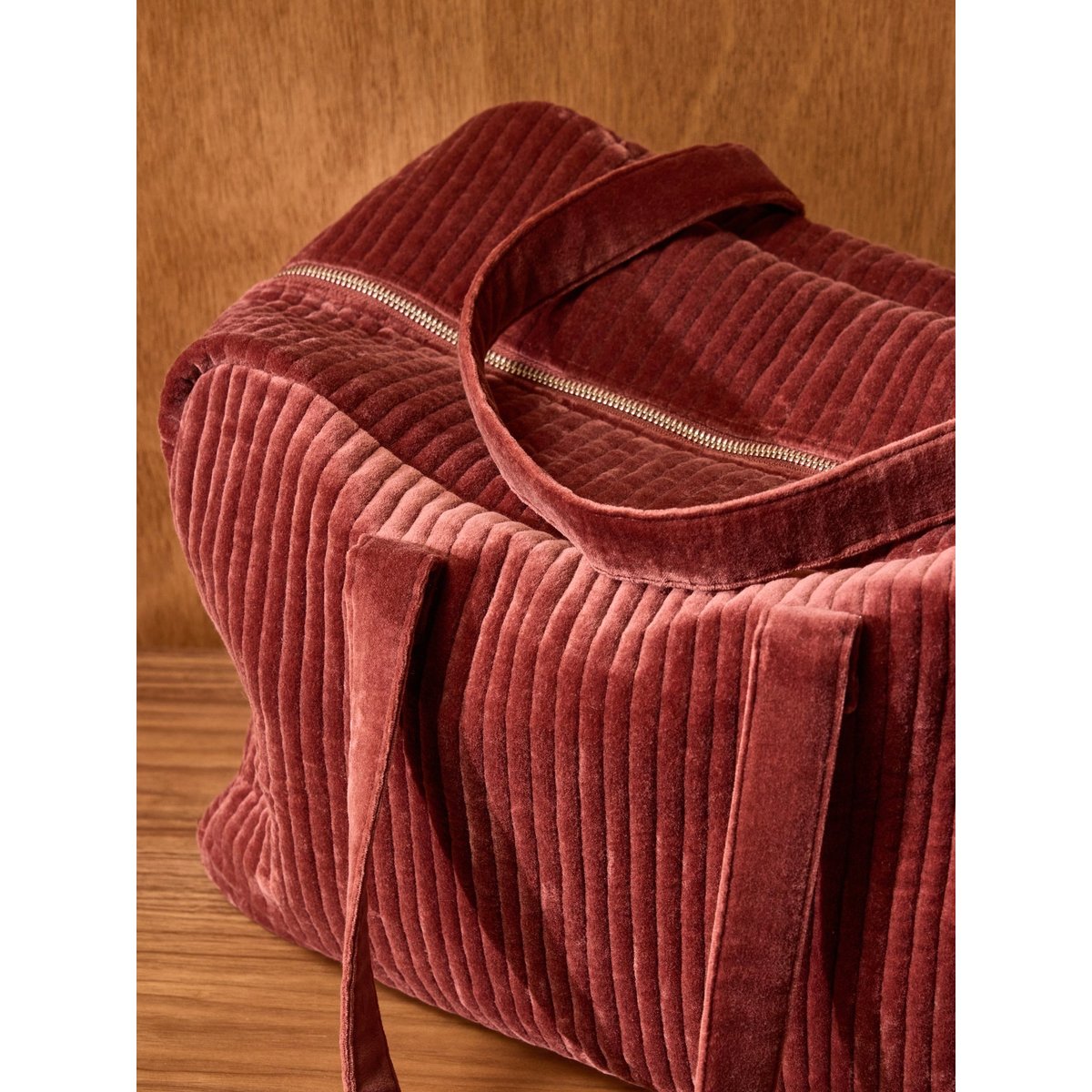 Sac week-end en velours imprimé penjab, CYRILLUS