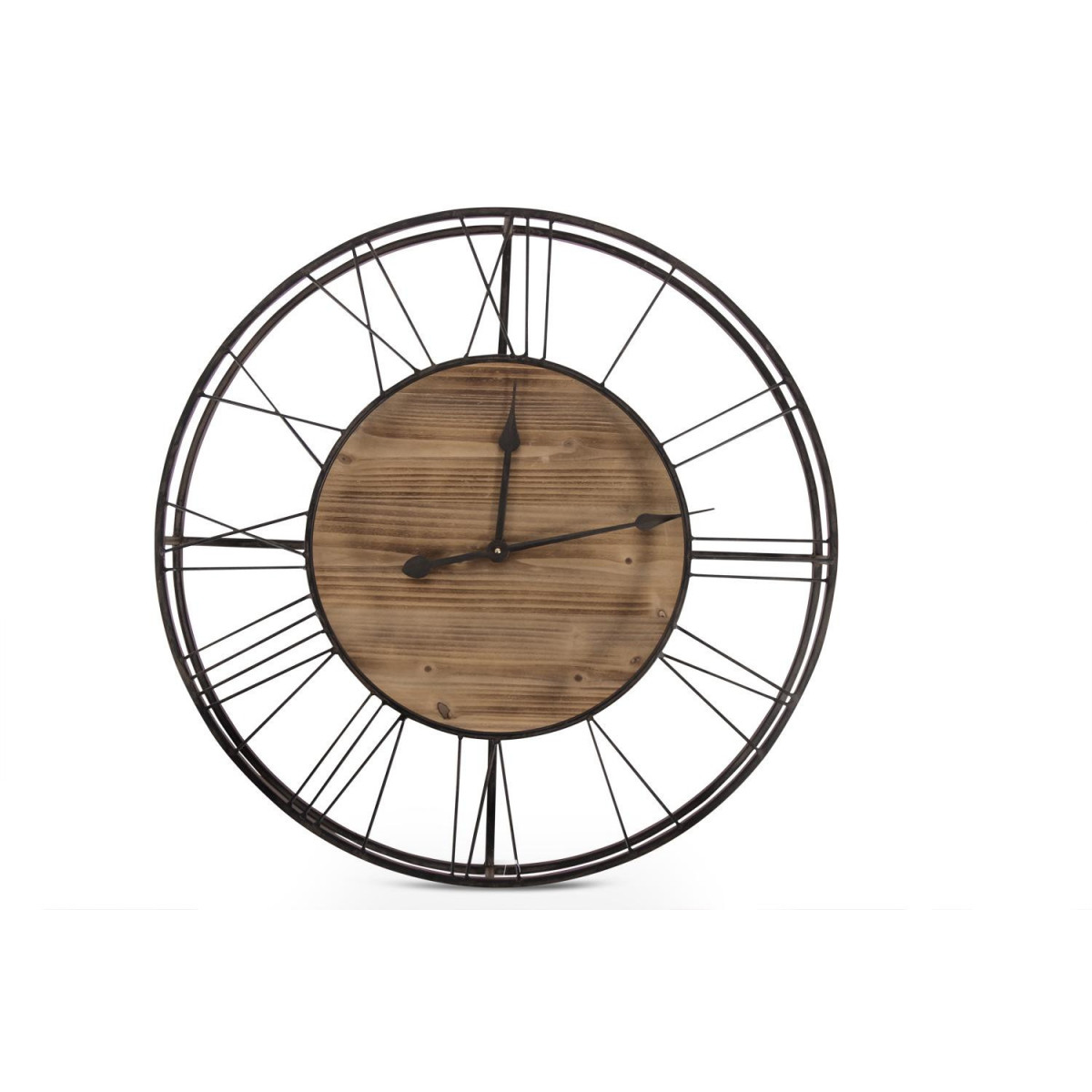 Grande horloge ancienne marron, DECORATION D’AUTREFOIS