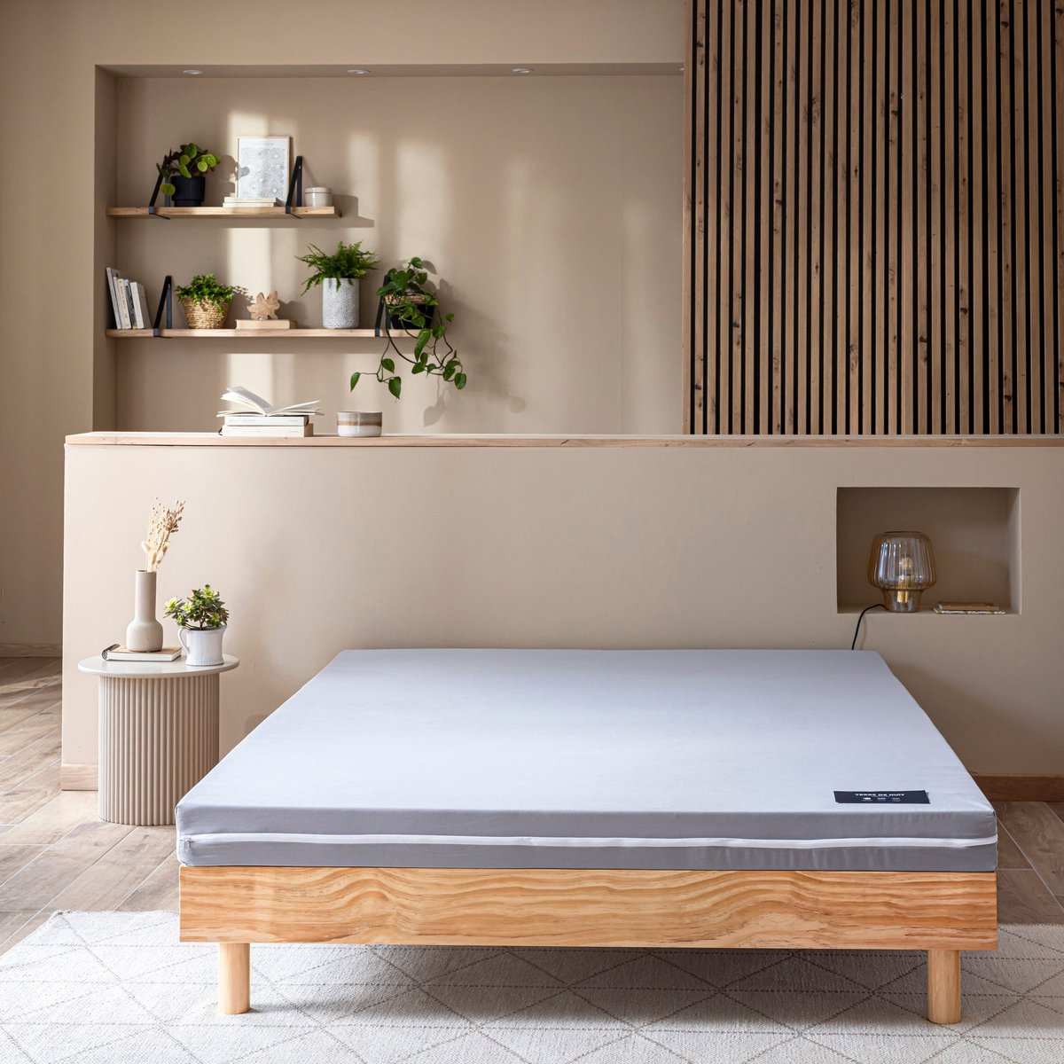 Matelas d'appoint enfant mousse Légèreté 2.0 blanc, TERRE DE NUIT
