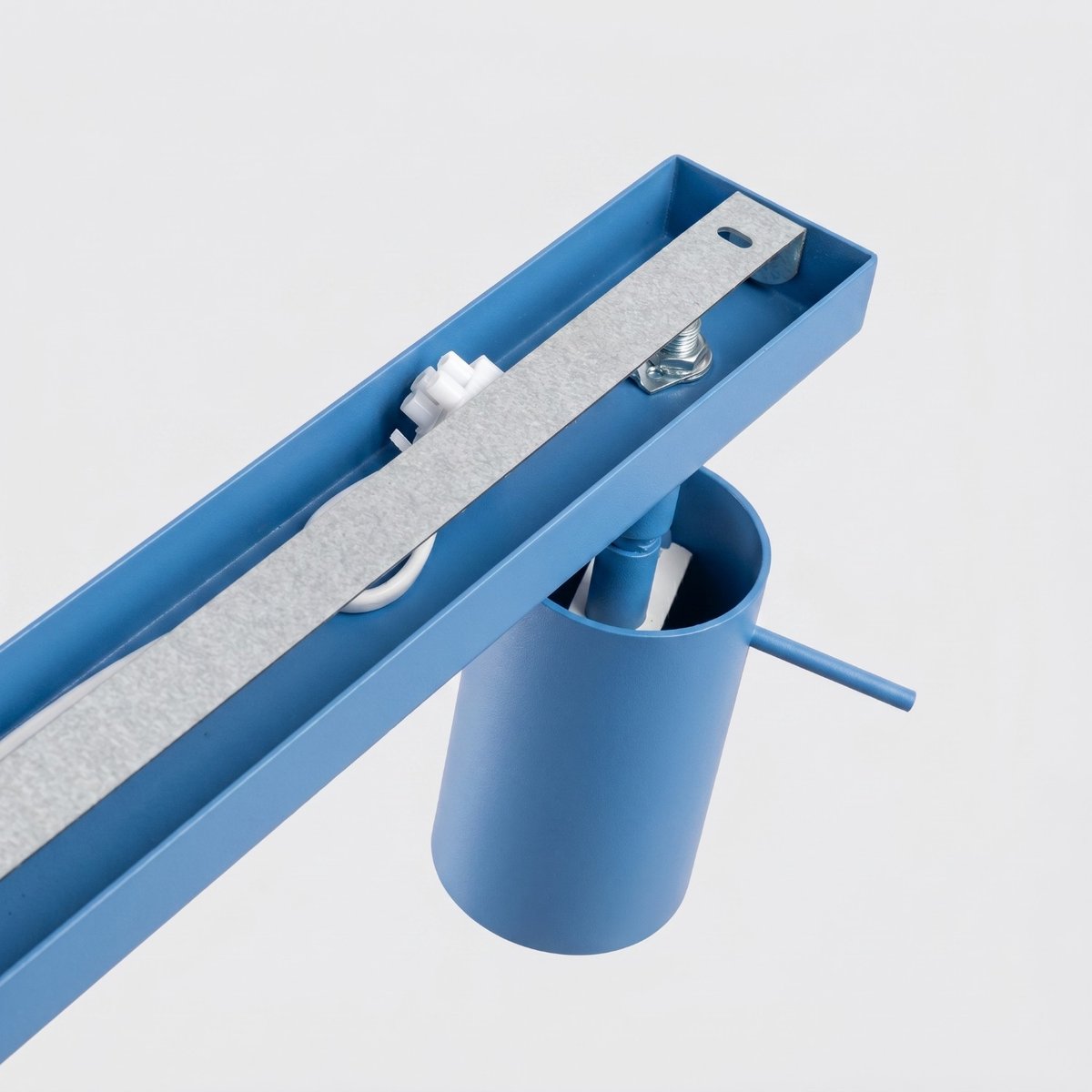 Plafonnier Acier Bleu GU10 4 RING bleu, EDEN