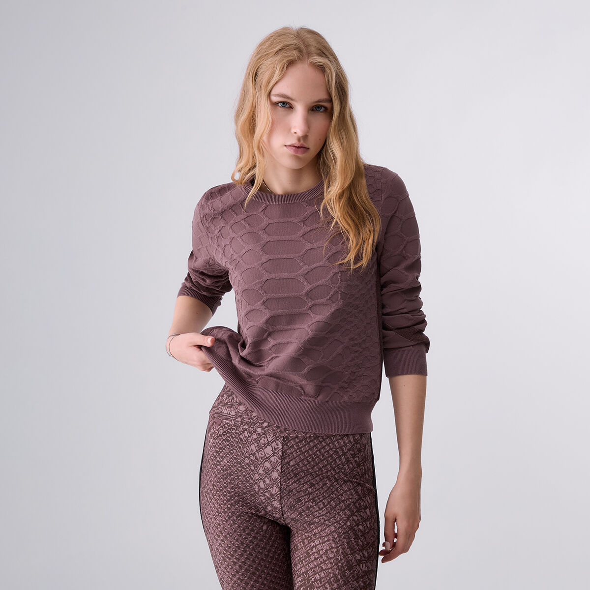Pull Jacquard rose foncé, LIU JO