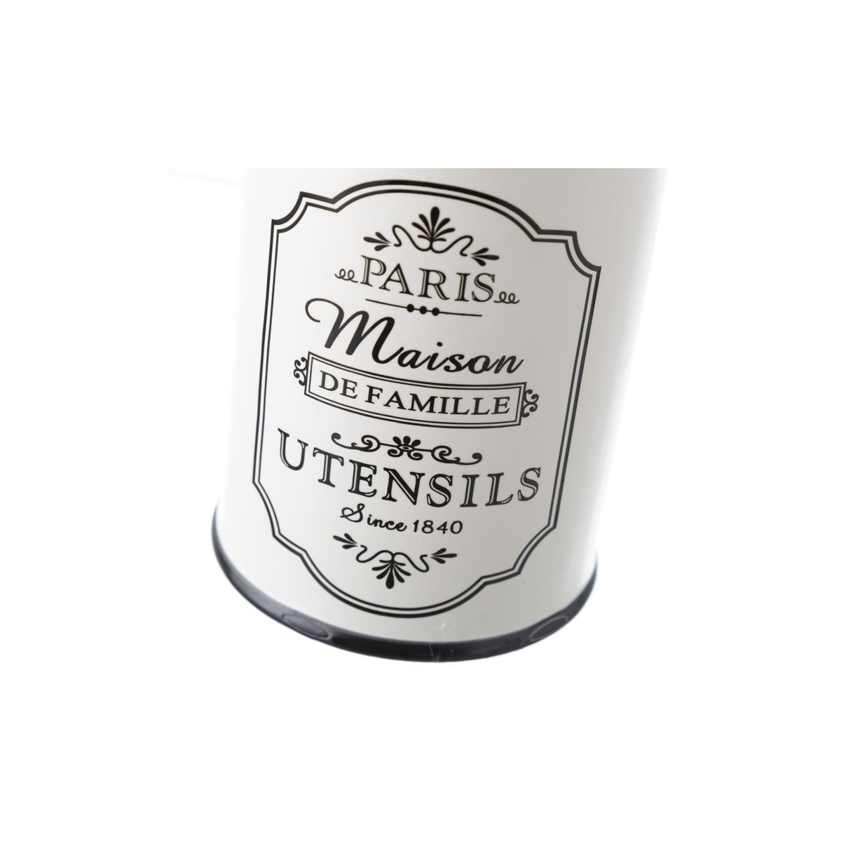 Porte Ustensiles de Cuisine Céramique Blanche Paris noir & blanc, WADIGA
