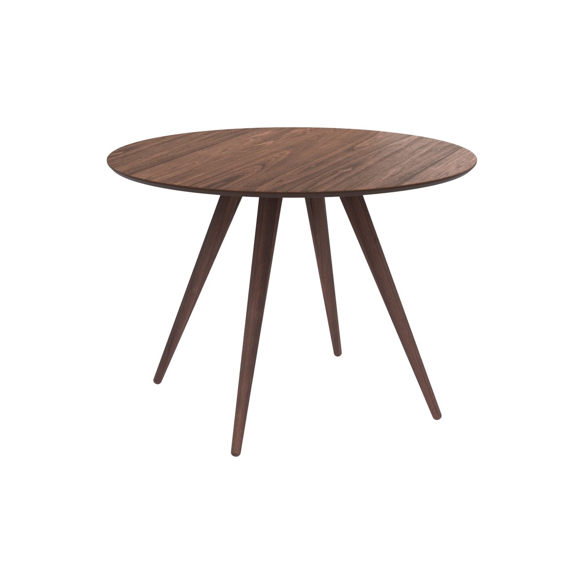 Table ronde en bois D105 cm - LIWA bois foncé, MAISON PAVANE