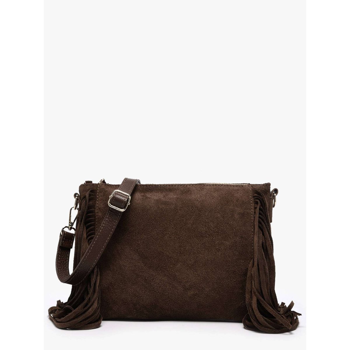 Sac bandoulière Velvet cuir testa moro, MILANO