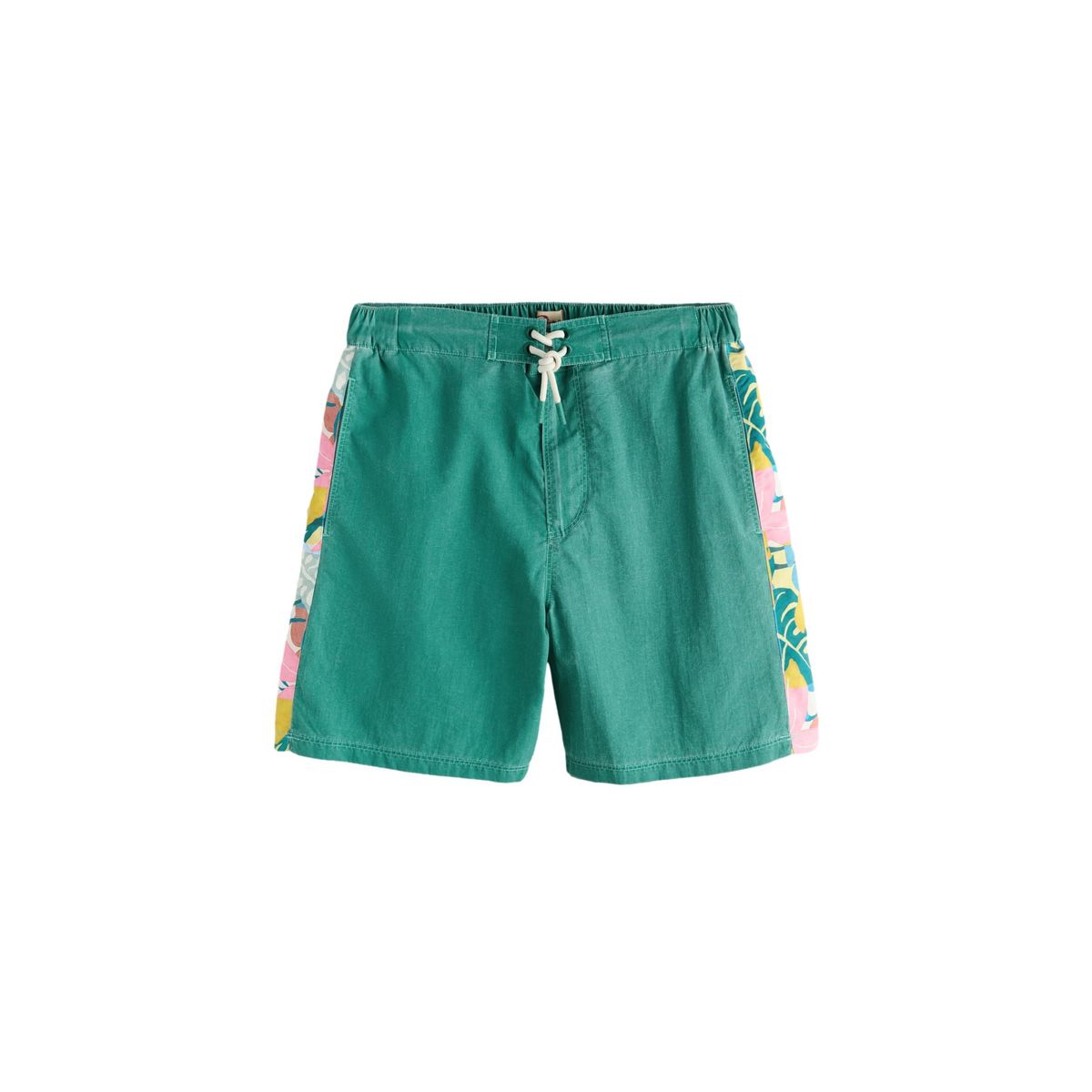 Boardshort à empiècement imprimé edit vert, NEXT