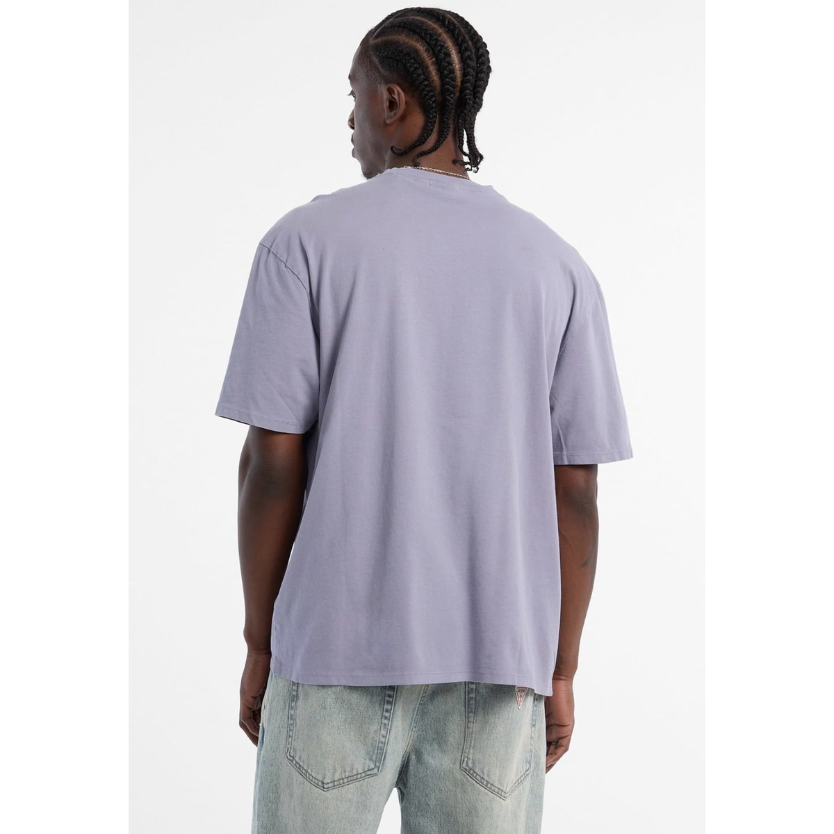 T-Shirt Logo Imprimé lilas, GUESS