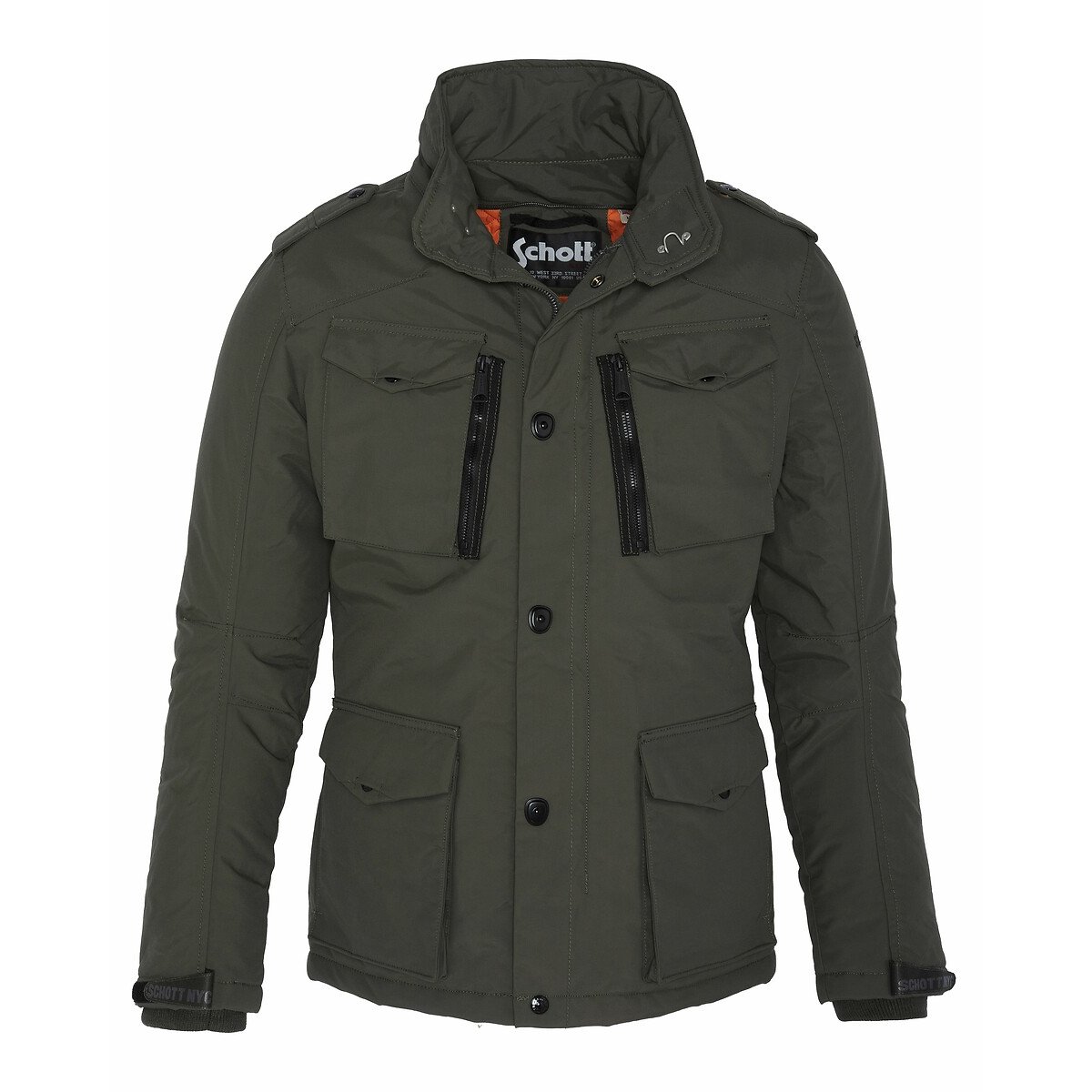 Field Mid-Length Mid-Season Jacket khaki, SCHOTT