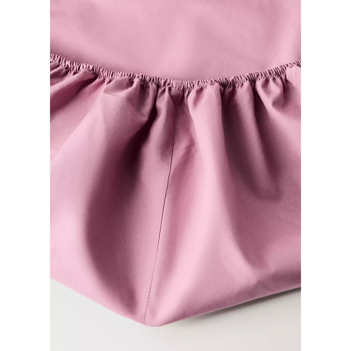 Drap-housse percale de coton 200 fils lit 200 cm lie de vin, MANGO HOME