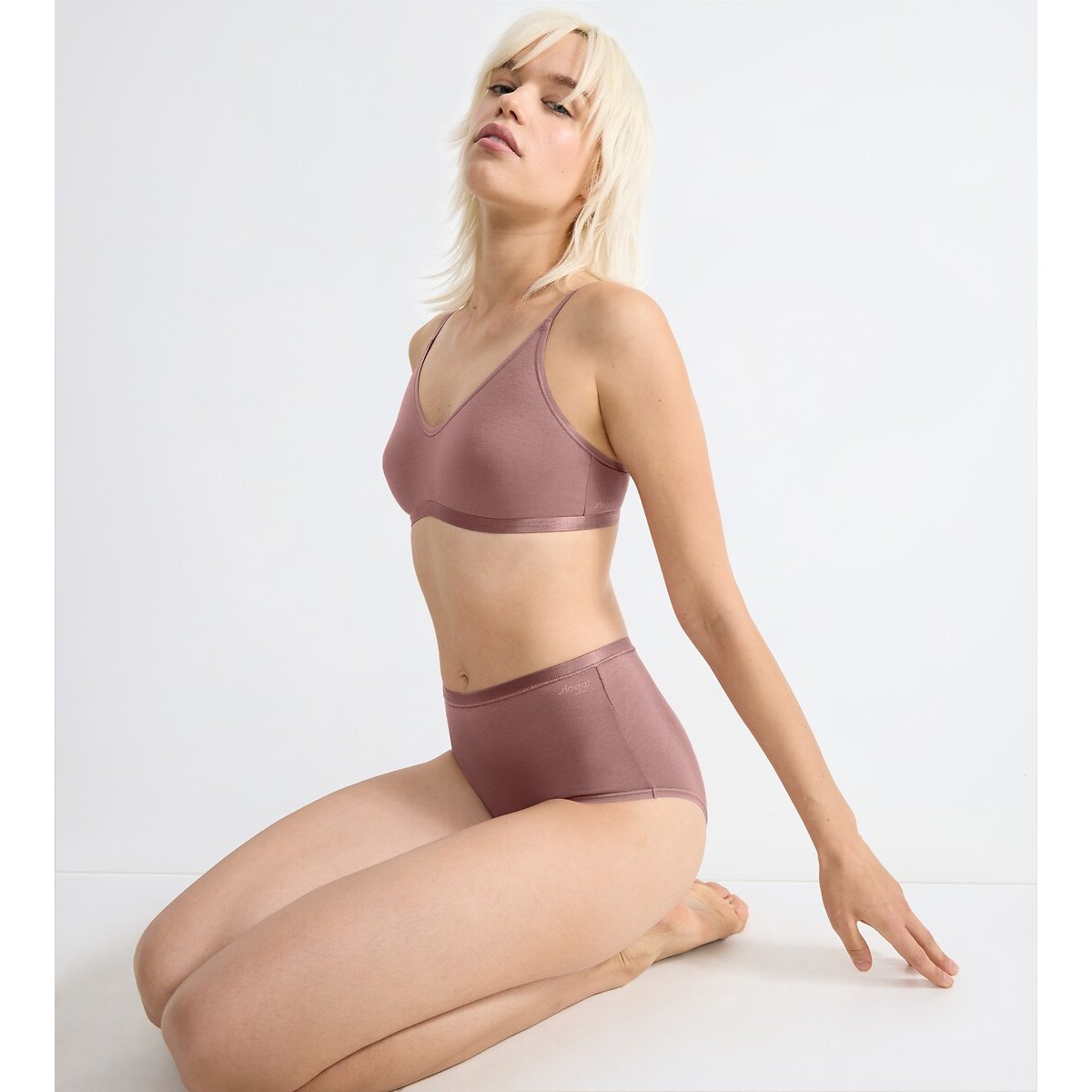 Confezione da 2+1 in omaggio - Culotte alte GO DAILY COTTON cacao, SLOGGI