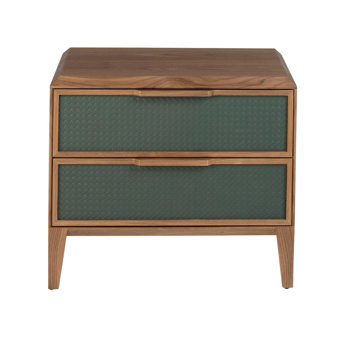 Table de chevet en pvc vert foncé et noyer vert foncé | noyer, ANGEL CERDA