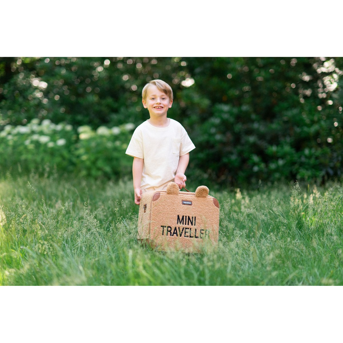 Valise enfant Mini Traveller marron, CHILDHOME