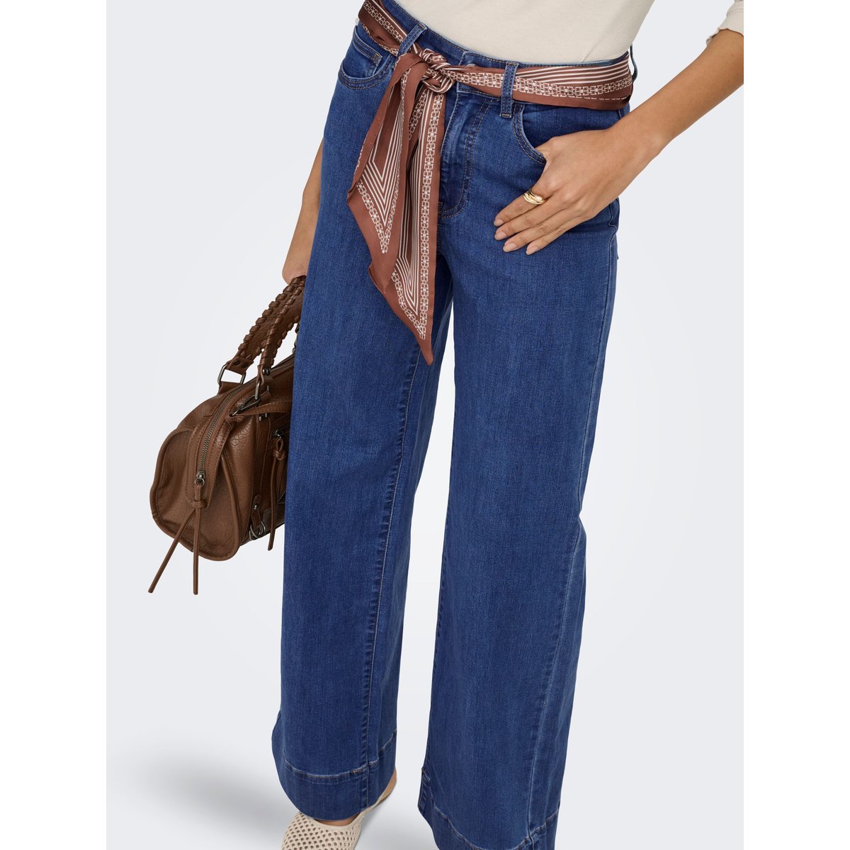 Jean À Jambe Large medium blue denim, ONLY