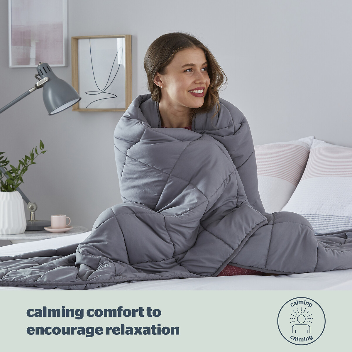 Weighted Blanket 9Kg grey, SILENTNIGHT