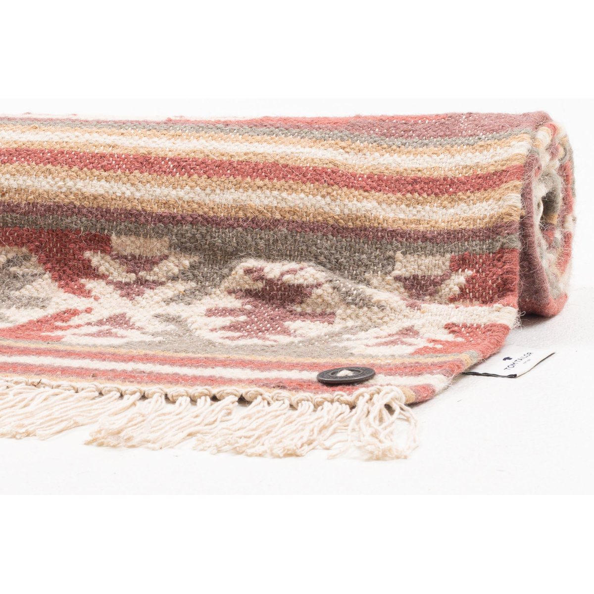 Tapis salon tissé main réversible - VINTAGE rouge, TOM TAILOR
