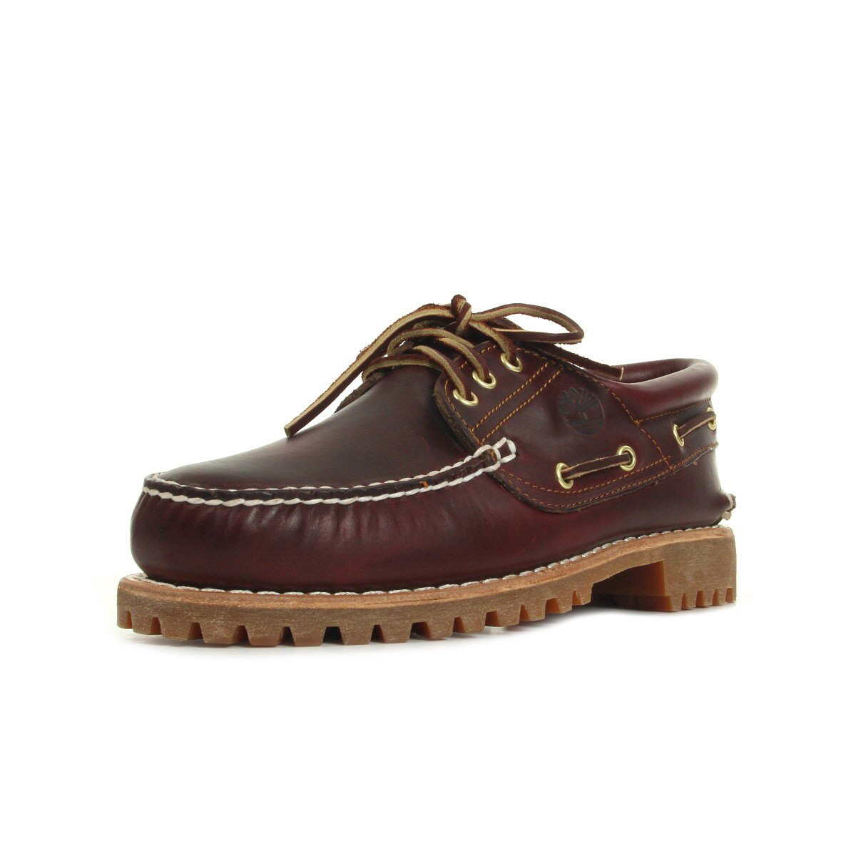 Chaussures Traditional Handsewn 3 Eye Lug Burgundy bordeaux, TIMBERLAND