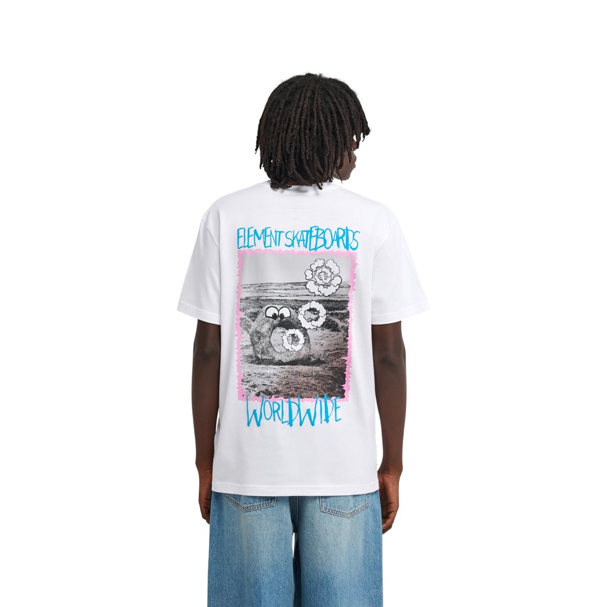T-Shirt manches courtes COUCHING blanc optic white, ELEMENT