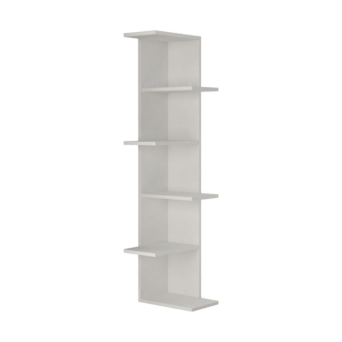 Etagère d'angle 6 tablettes blanc H141 cm - Saso blanc, CALICOSY