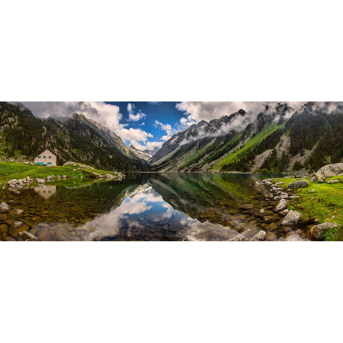 Tableau panorama sur montagne tableau alu dibond, HEXOA