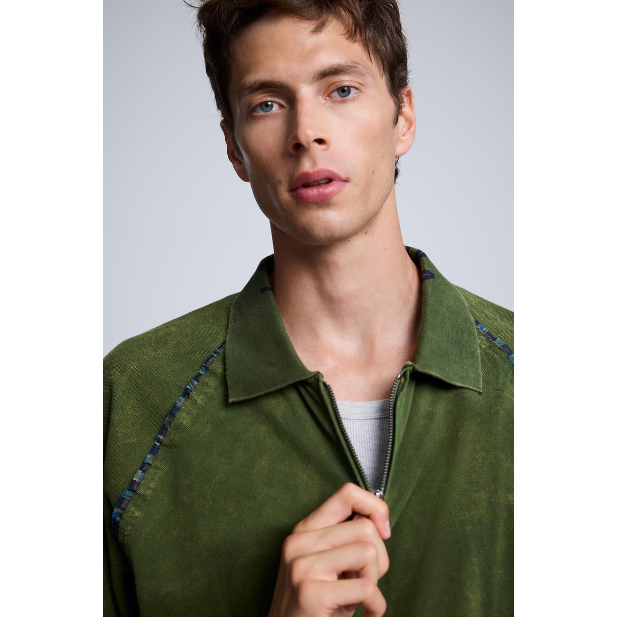 T-shirt à carreaux vert, DESIGUAL